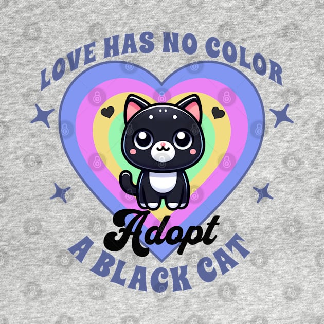 Love has no color: adopt a black cat by Jambella